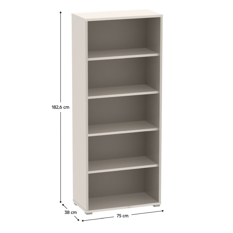 Otvorený regál, 75cm, kašmír, RIOMA NEW TYP 3