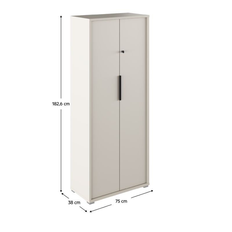 Skriňa so zámkom, 75cm, kašmír, RIOMA NEW TYP 31