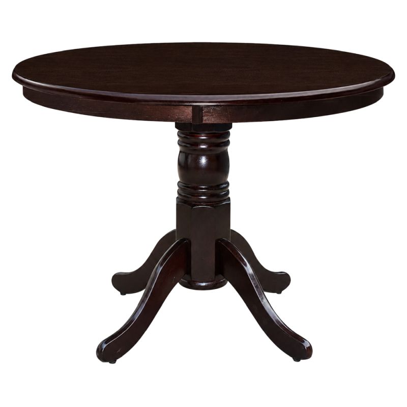 Jedálenský stôl, okrúhly 106cm, gaštan, TABLOS NEW
