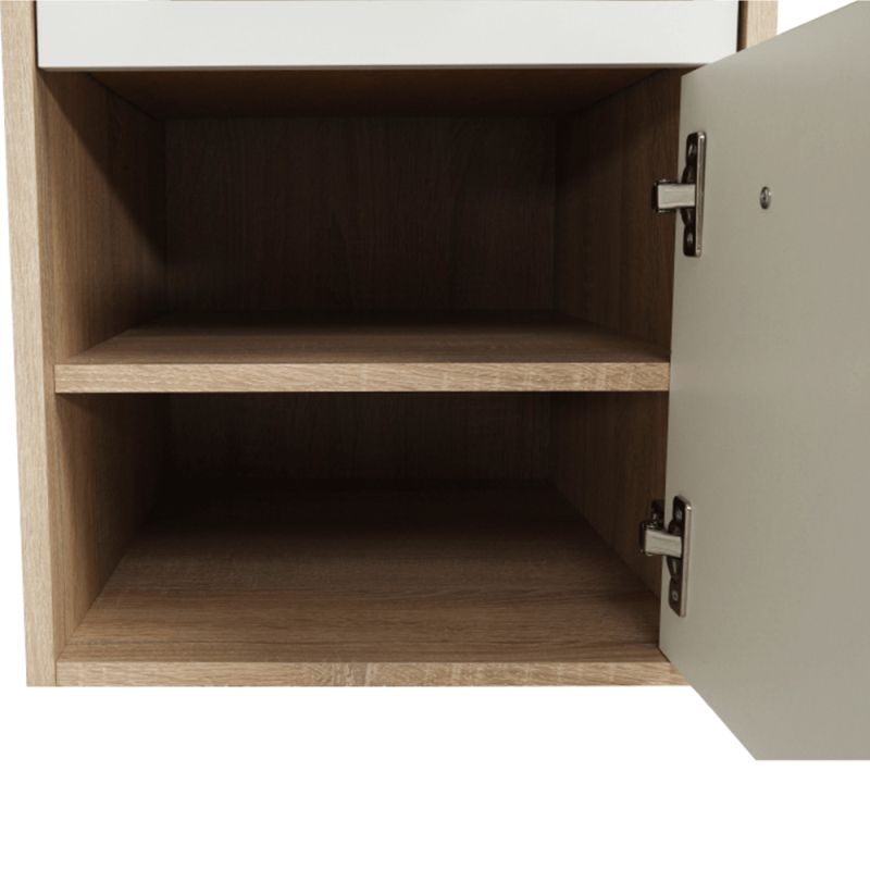PC stôl, 203x176cm, dub sonoma, biely, MAURUS NEW MA11