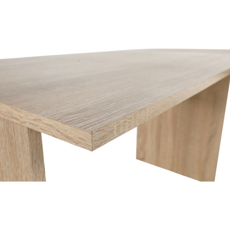 PC stôl, 203x176cm, dub sonoma, biely, MAURUS NEW MA11
