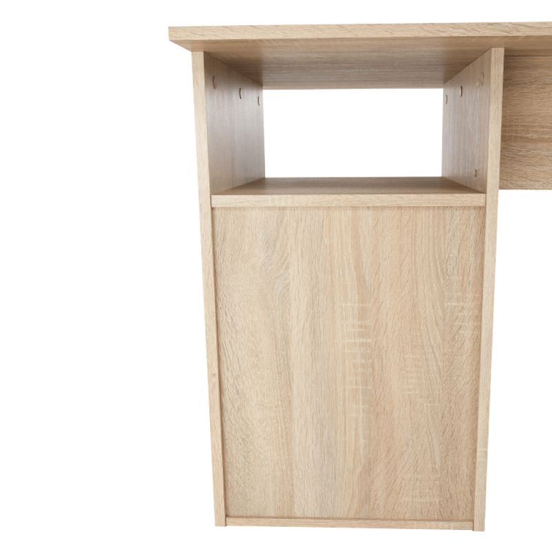 PC stôl, 203x176cm, dub sonoma, biely, MAURUS NEW MA11