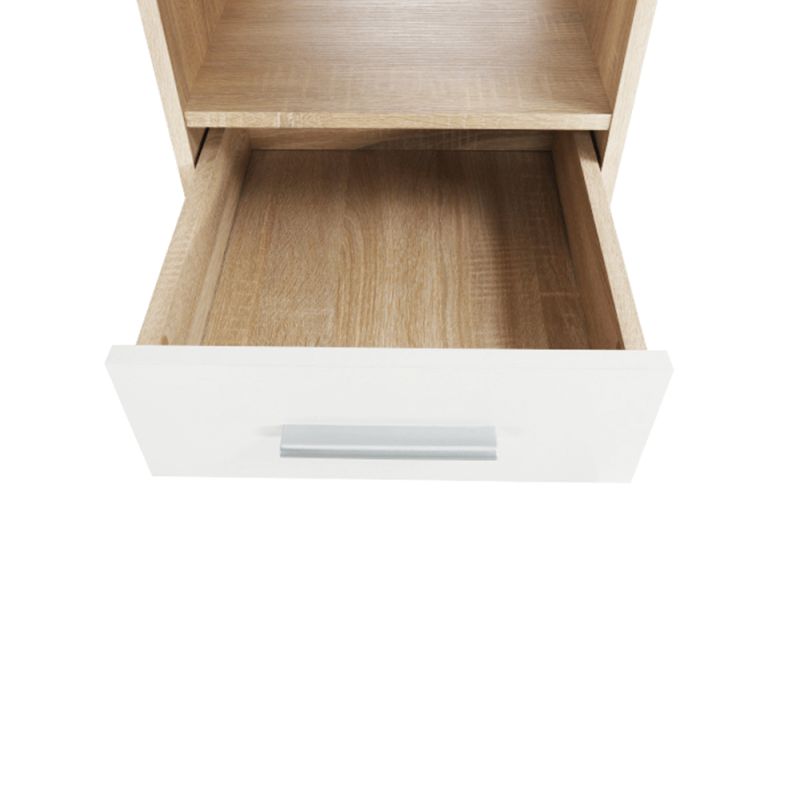 PC stôl, 203x176cm, dub sonoma, biely, MAURUS NEW MA11