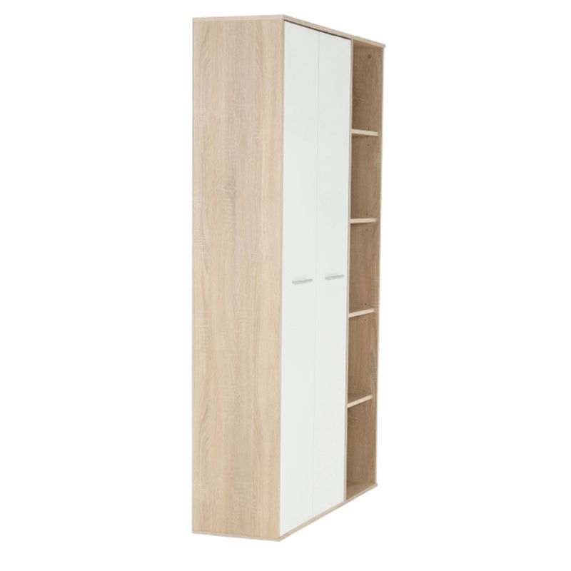 Skriňa, 111cm, dub sonoma, biela, MAURUS NEW MA52
