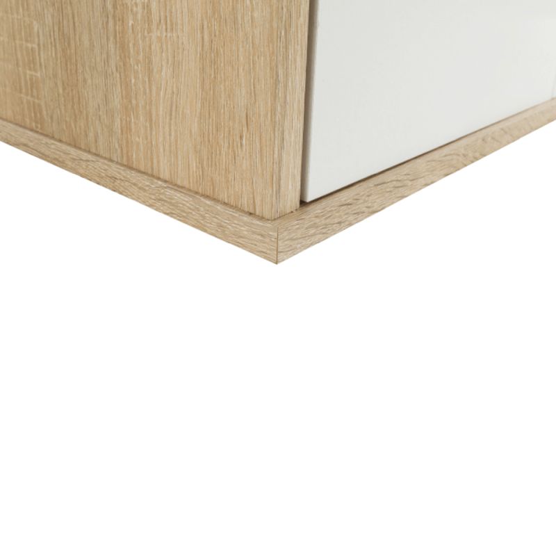 Skriňa, 111cm, dub sonoma, biela, MAURUS NEW MA52