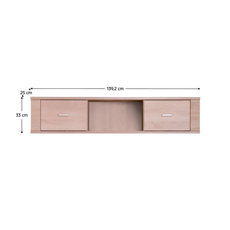 Skrinka visiaca, 139cm, dub sonoma, GRAND typ 15