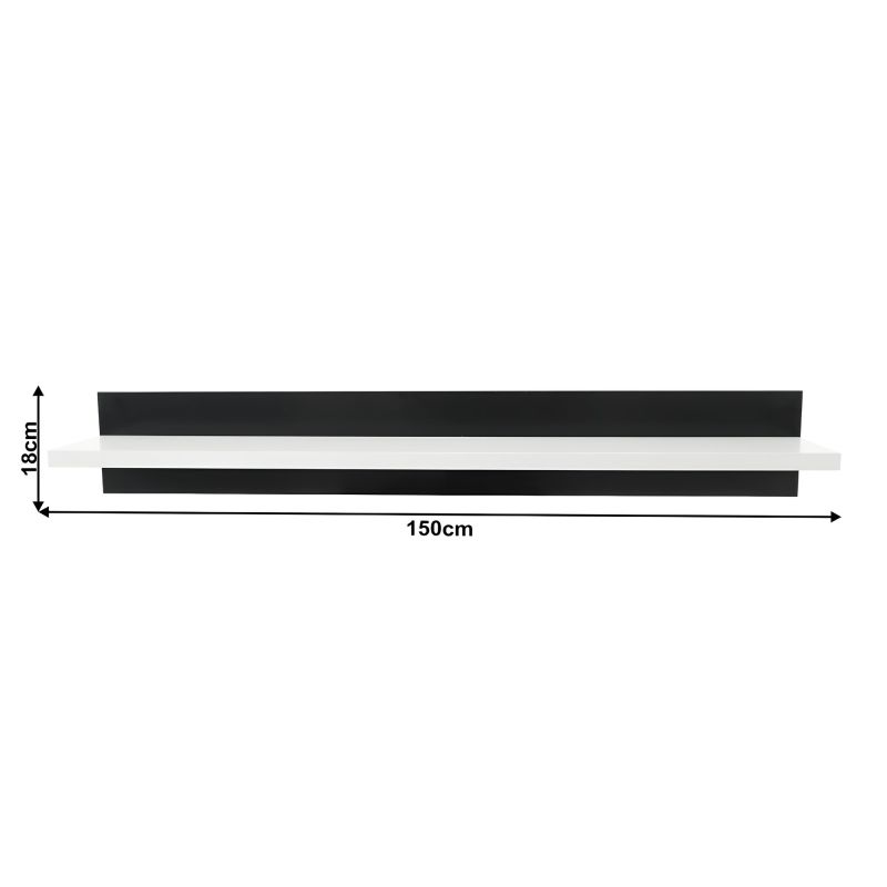 Obývacia stena, 250cm, biela, čierna, LEO