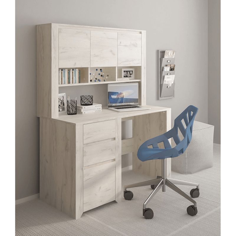Polica ANGEL typ 60, 3D, biela craft
