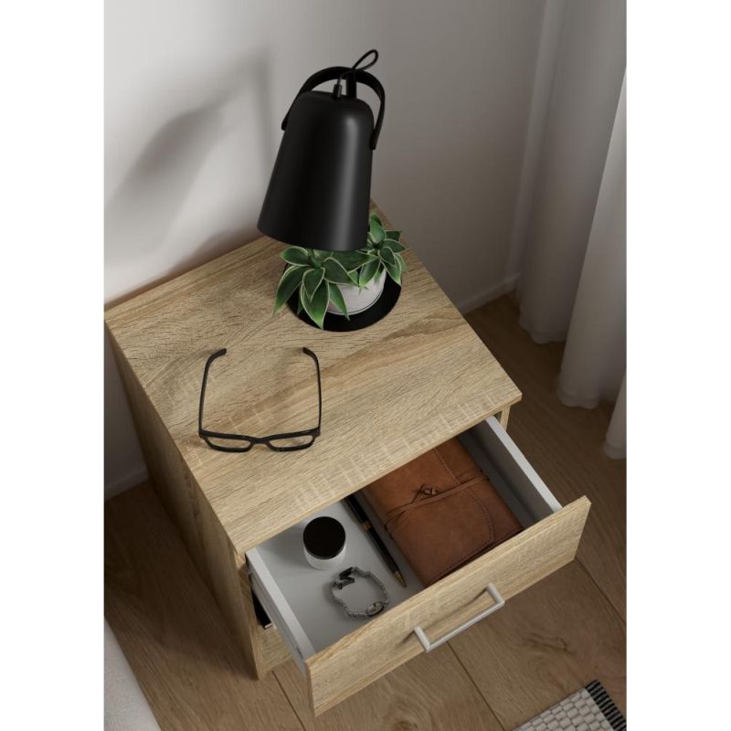 Nočný stolík, 38cm, dub sonoma, GARBO