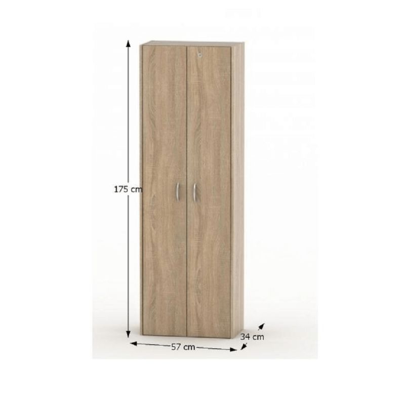 Skriňa, 57cm, vešiaková, dub sonoma, TEMPO ASISTENT NEW 006