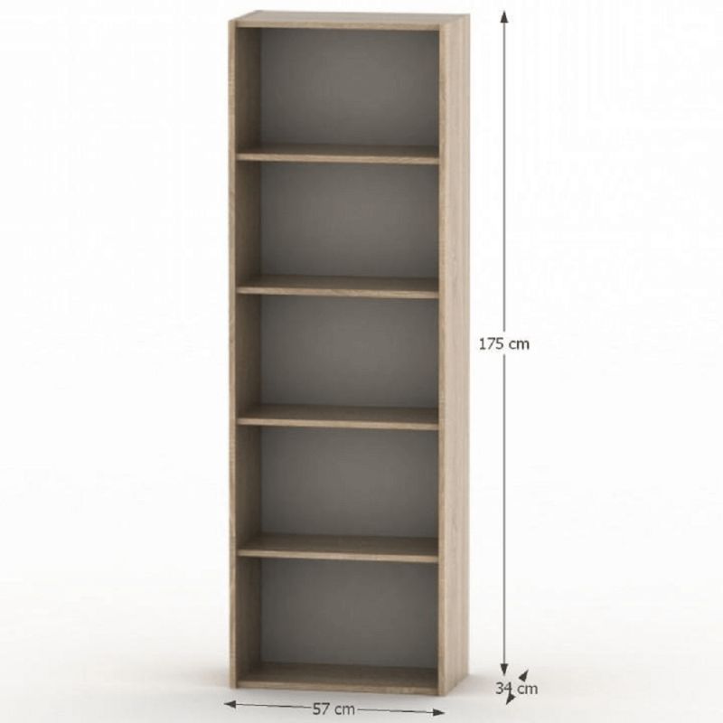 Regál, 57cm, policový, dub sonoma, TEMPO ASISTENT NEW 001