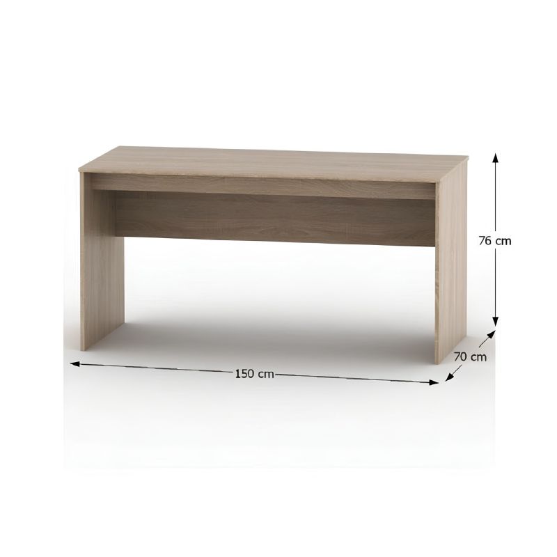 Písací stôl, 150x70cm, dub sonoma, TEMPO ASISTENT NEW 020 PI