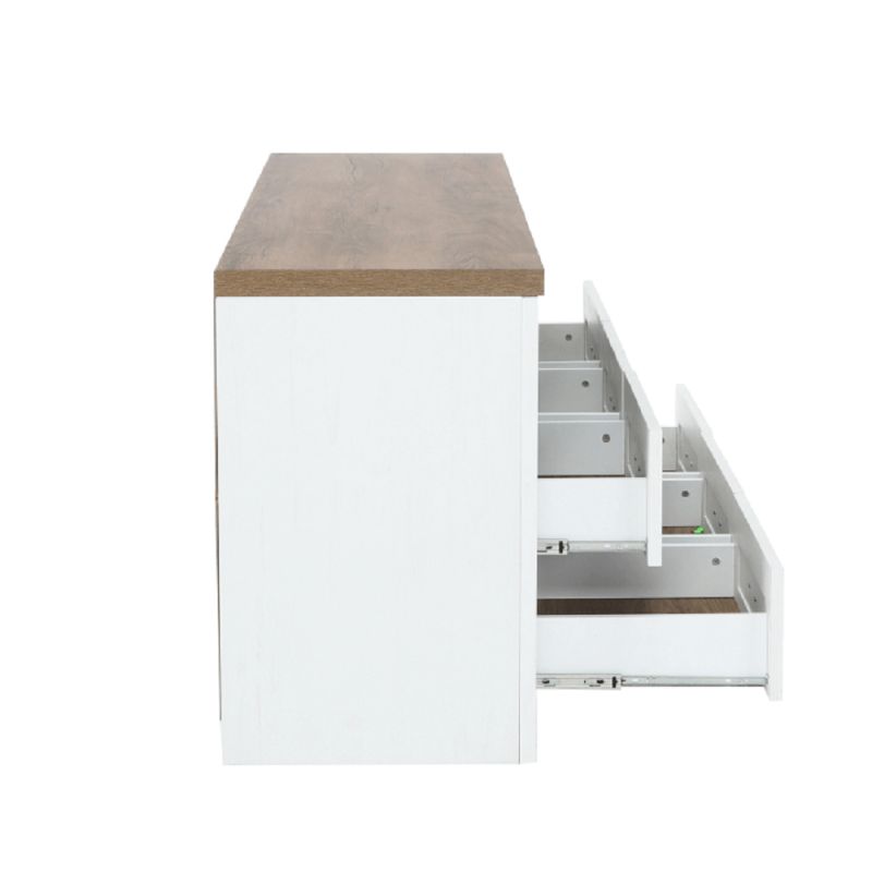 Komoda, 130cm, sosna Andersen, dub lefkas, PROVANCE K6S