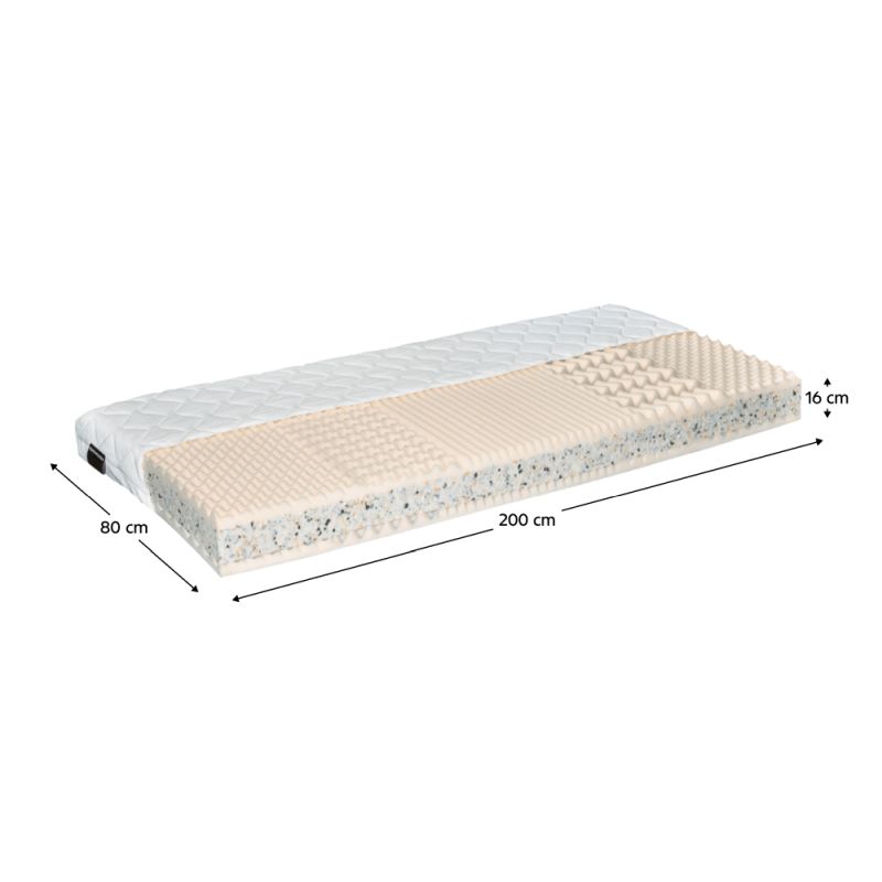 Matrac, gumotex, 200x80x16 cm, CATI