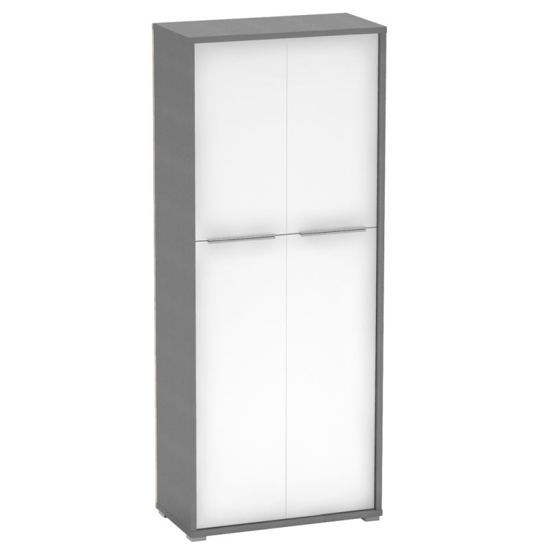 Skriňa, 75cm, policová, grafit, biela, RIOMA NEW TYP 07
