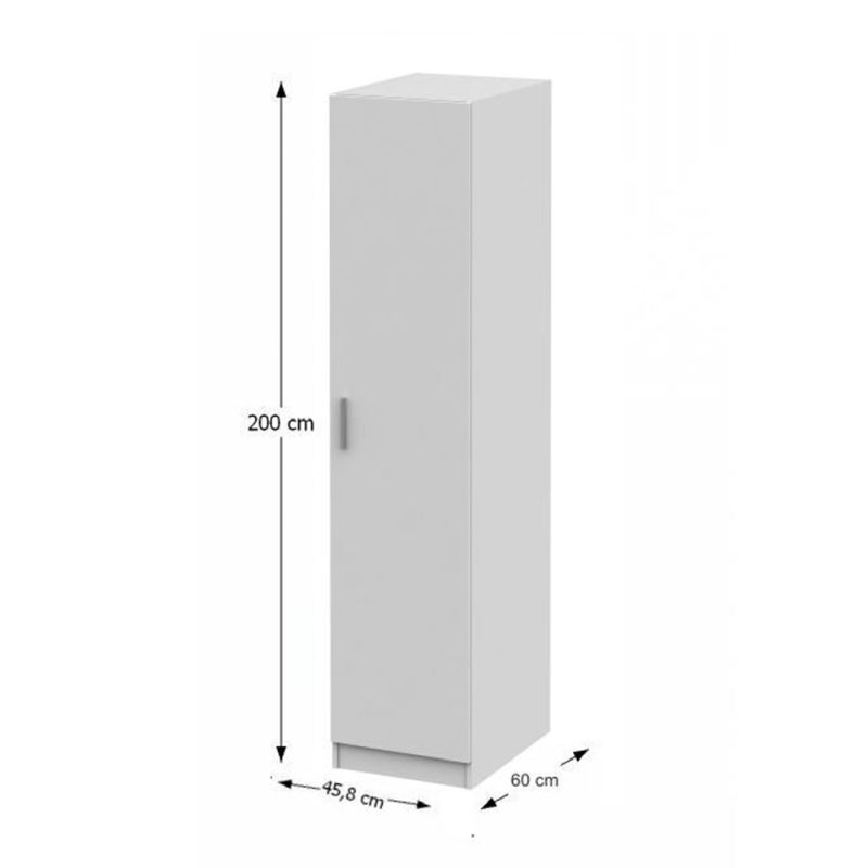 Skriňa, 46cm, policová, biela, INVITA 1D