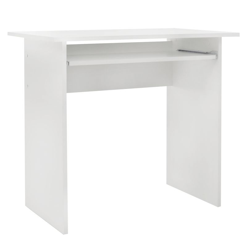 PC stôl, 82x50cm, biely, VERNER NEW