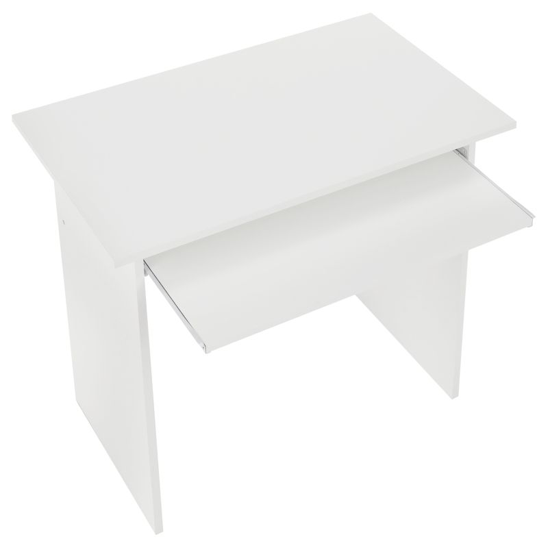 PC stôl, 82x50cm, biely, VERNER NEW
