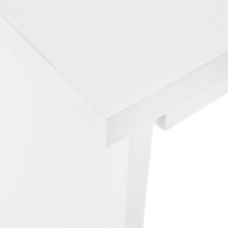PC stôl, 82x50cm, biely, VERNER NEW