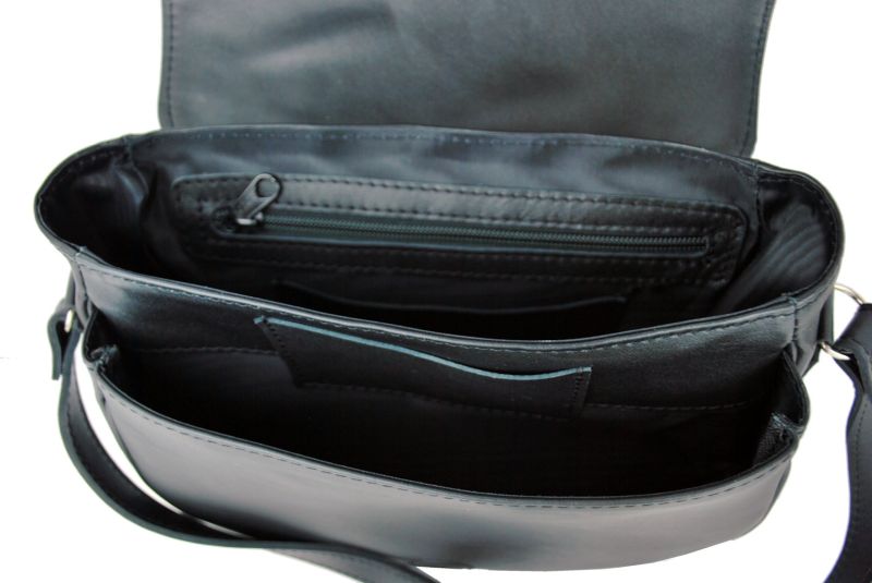 Ručne vyšívaná lovecká kabelka z pravej kože, skrytý magnet, červené vyšívanie