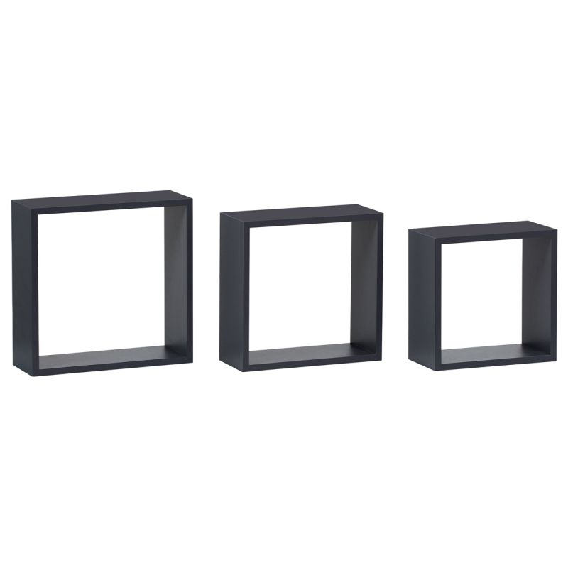 Sada 3 poličiek, MDF, sivá, P-008 GREY2