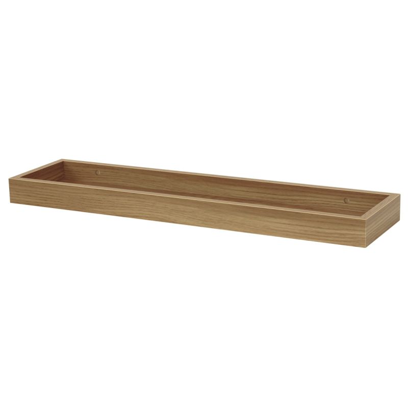 Nástenná polička, 60x15cm, MDF, dub, P-011 OAK