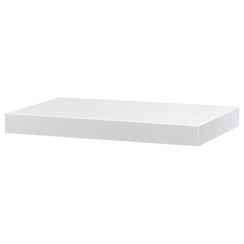 Nástenná polička, 40x24cm, MDF, biela, P-023 WT2
