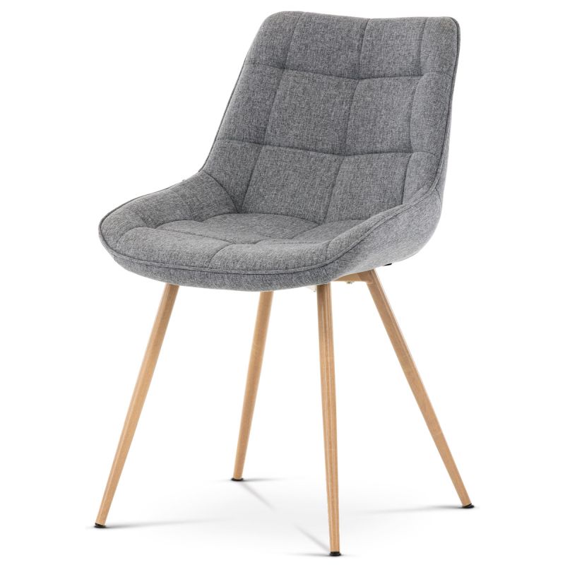 Jedálenská stolička, sivá, látka, CT-394 GREY2