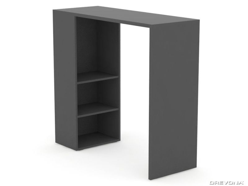 Fotografia produktu: Drevona, Barový pult REA BAR UP 2, graphite (REA BAR UP 2 Barový pult vysoký)