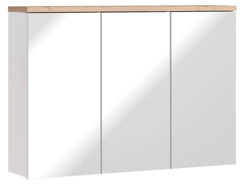 Skrinka so zrkadlom, 100cm, biela, BALI WHITE 845