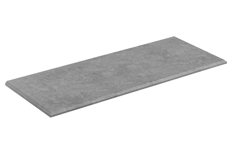 Kúpeľňová doska, 120cm, betón jasný, HAVANA 90-120