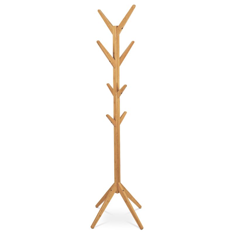 Stojanový vešiak, 176cm, bambus, prírodný, DR-N191 NAT