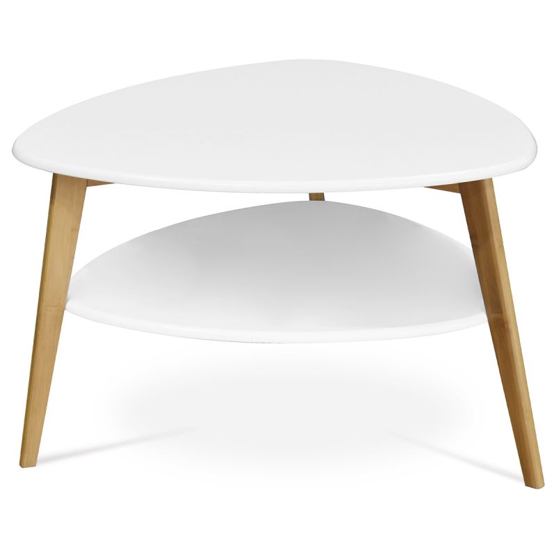 Konferenčný stolík 78x78cm, MDF biela, AF-1192 WT