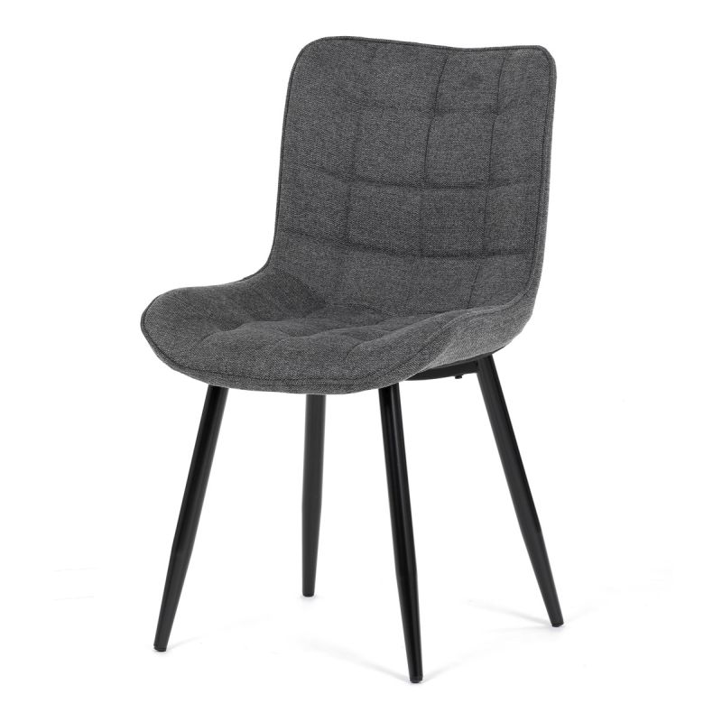 Jedálenská stolička, sivá, látka, HC-462 GREY2