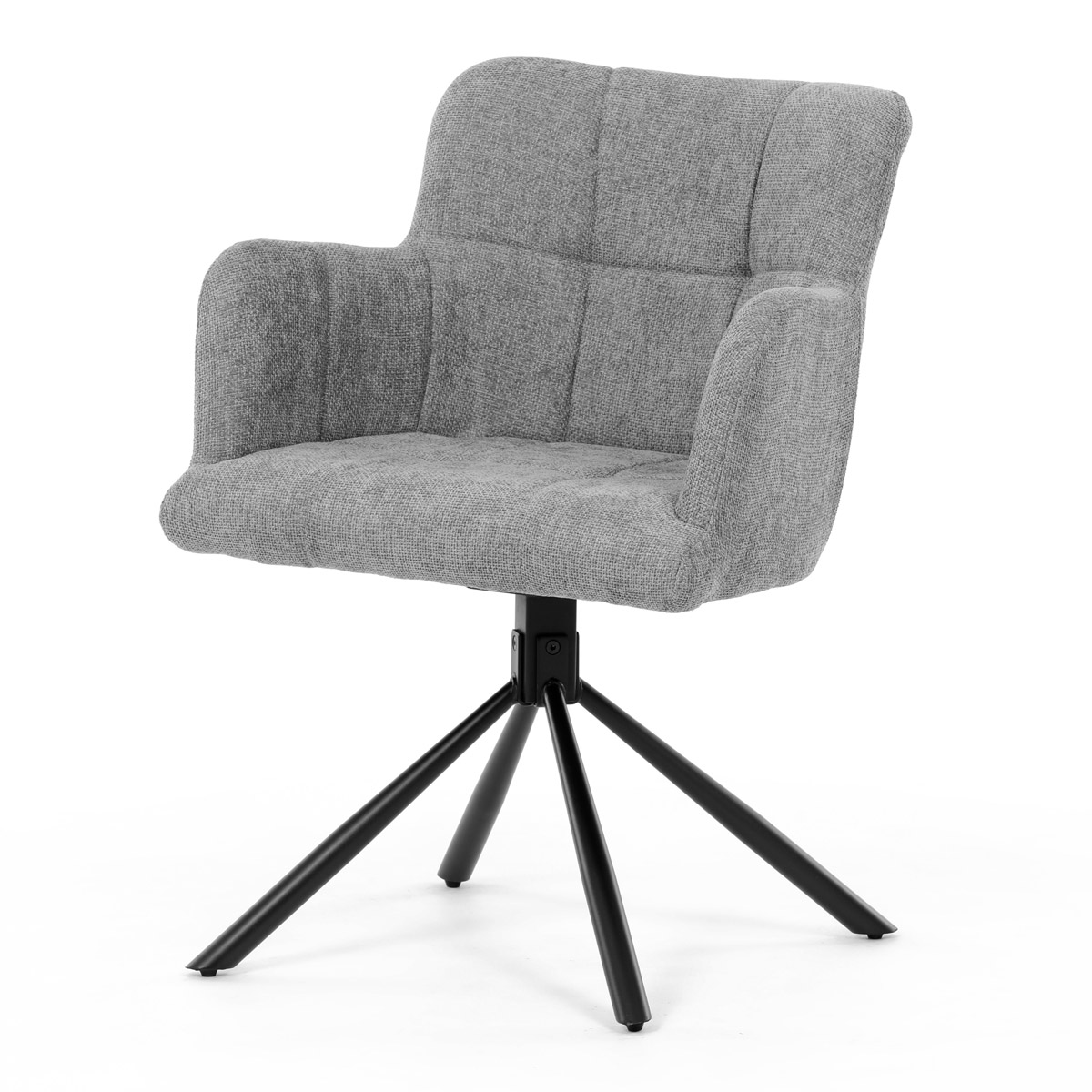 Fotografia produktu: Autronic, Jedálenská stolička, sivá, látka, DCH-T1122 GREY2