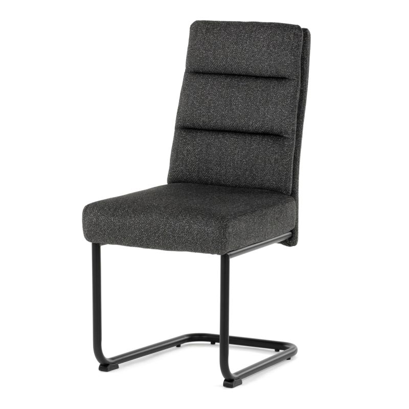Jedálenská stolička, sivá, látka, DCL-P3107 GREY2