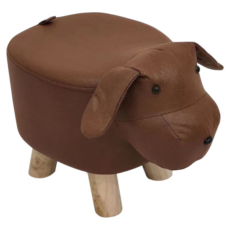 Kondela Taburet, 43cm v tvare psíka, hnedý, prírodný, TAMALI