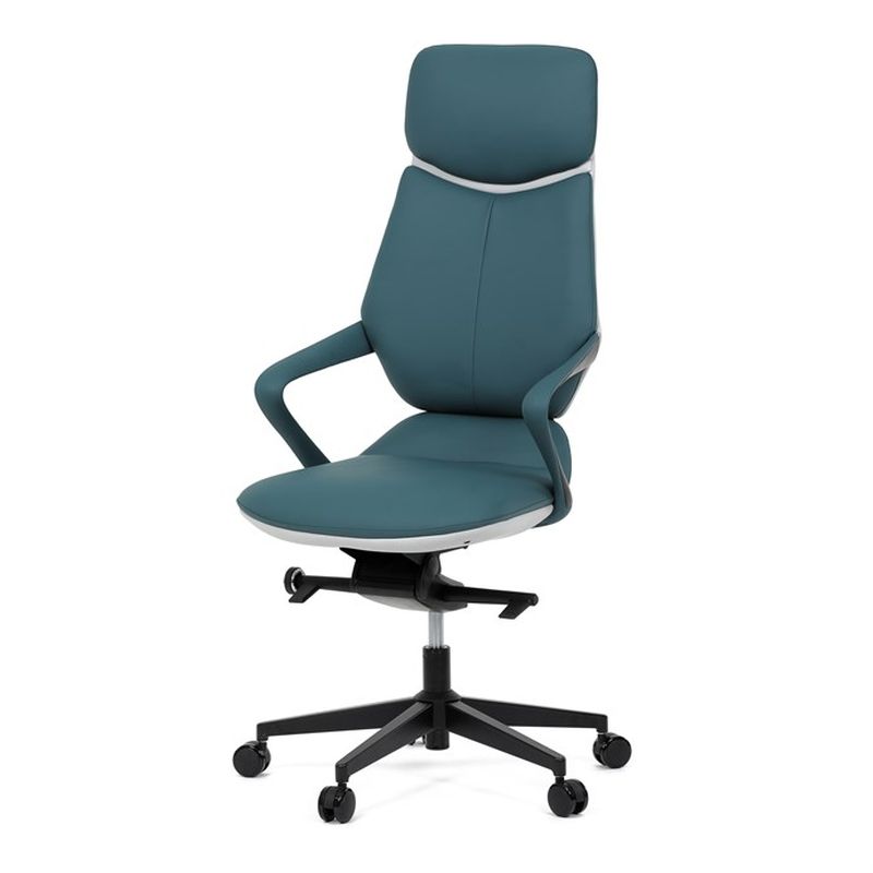 Fotografia produktu: Autronic, Kancelárske kreslo, modrá, ekokoža, 120 kg, KA-T8426 GRN