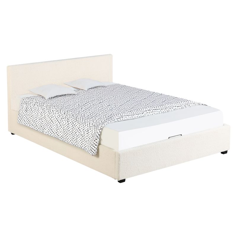 Kondela Manželská posteľ, 180x200, s roštom, biela, LUNELA