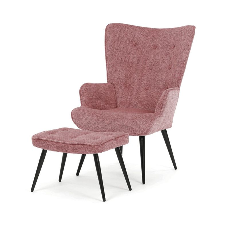 Relaxačné kreslo, ružová zamatová látka, AK-303 PINK2