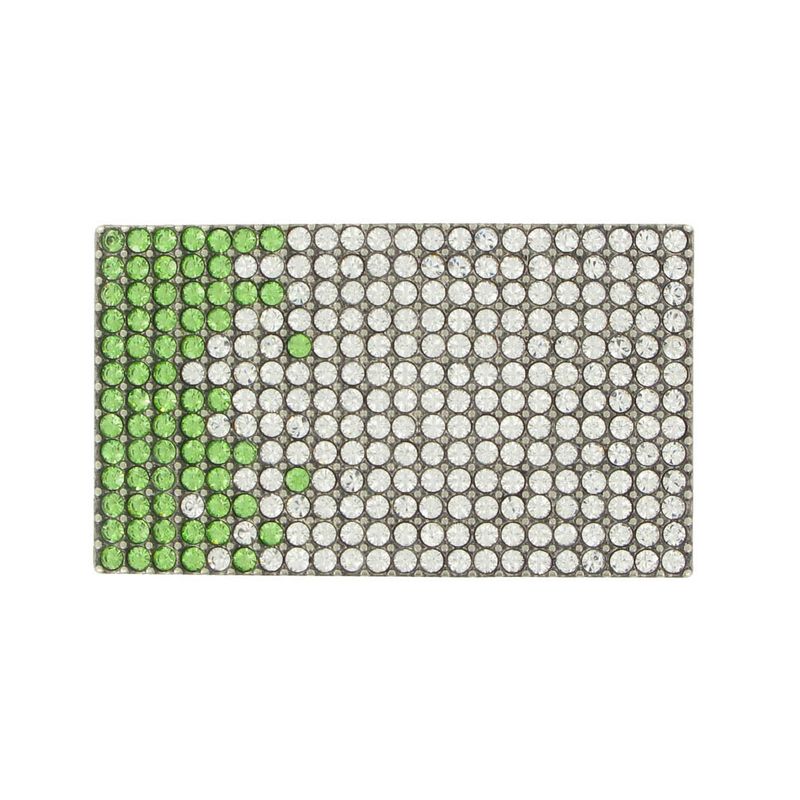 Luxusná kovová pracka SWAROVSKI GREEN, 40mm