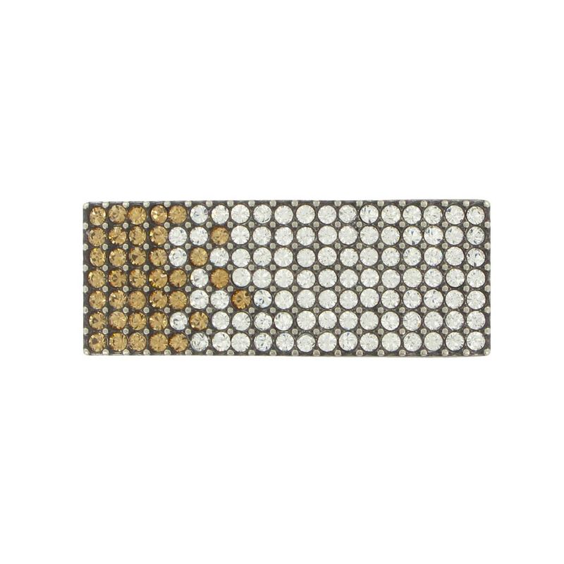 Luxusná kovová pracka SWAROVSKI BROWN, 20mm