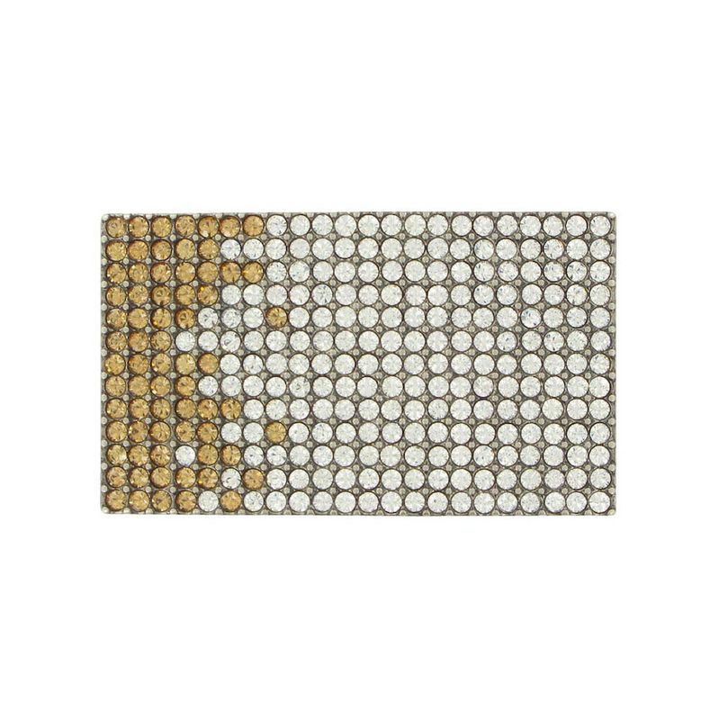 Luxusná kovová pracka SWAROVSKI BROWN, 40mm