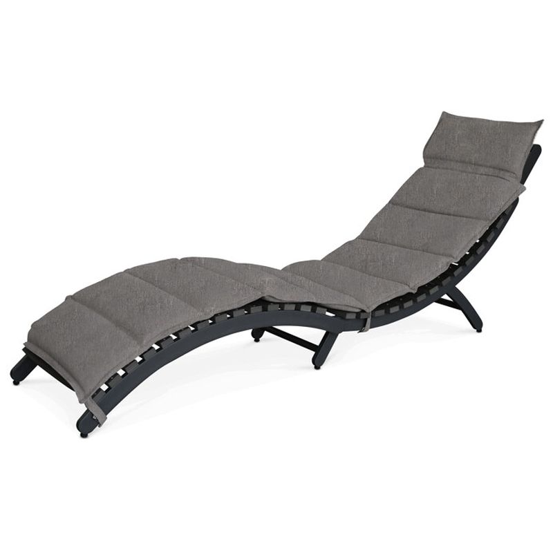 Záhradné lehátko, hliník, sivé, AZL-L1301 GREY
