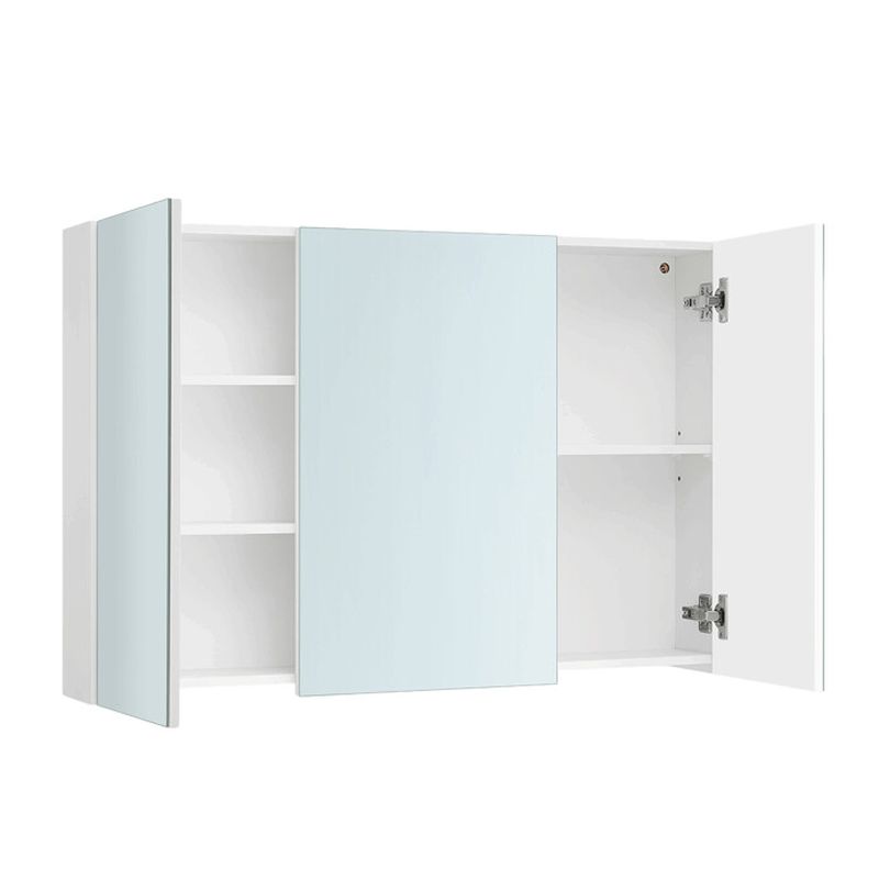 Zrkadlová skrinka 90x60cm, MDF biela, AZR-E1132 WT