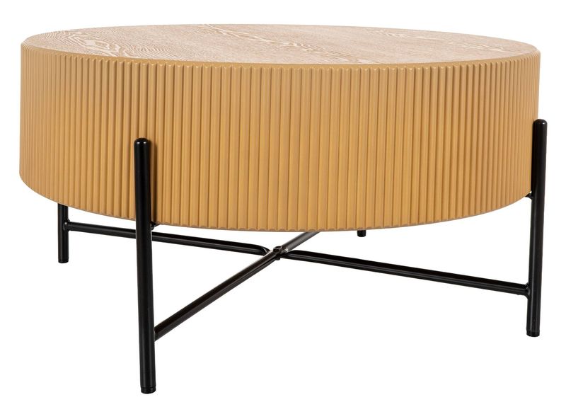 Fotografia produktu: Luxusný konferenčný stolík, 80x80cm, čierny mat, dub, TUCA