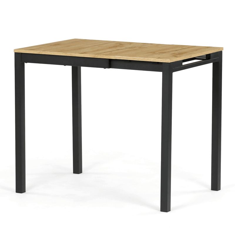 Jedálenský stôl rozkladací, 60-90x60cm, melamín, dub, GDT-206 OAK
