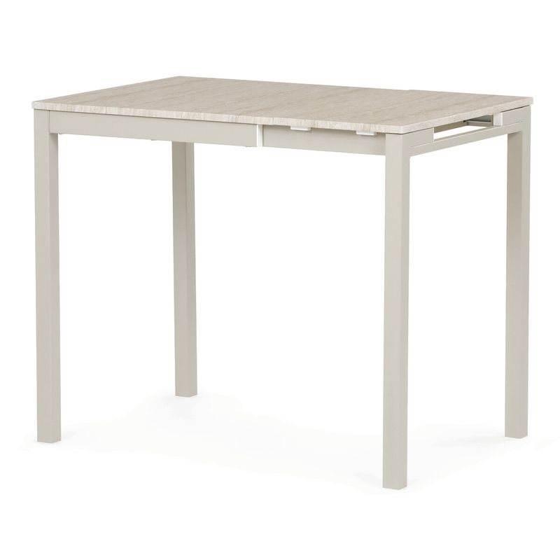 Jedálenský stôl rozkladací, 60-90x60cm, melamín, travertin, GDT-206 TRV