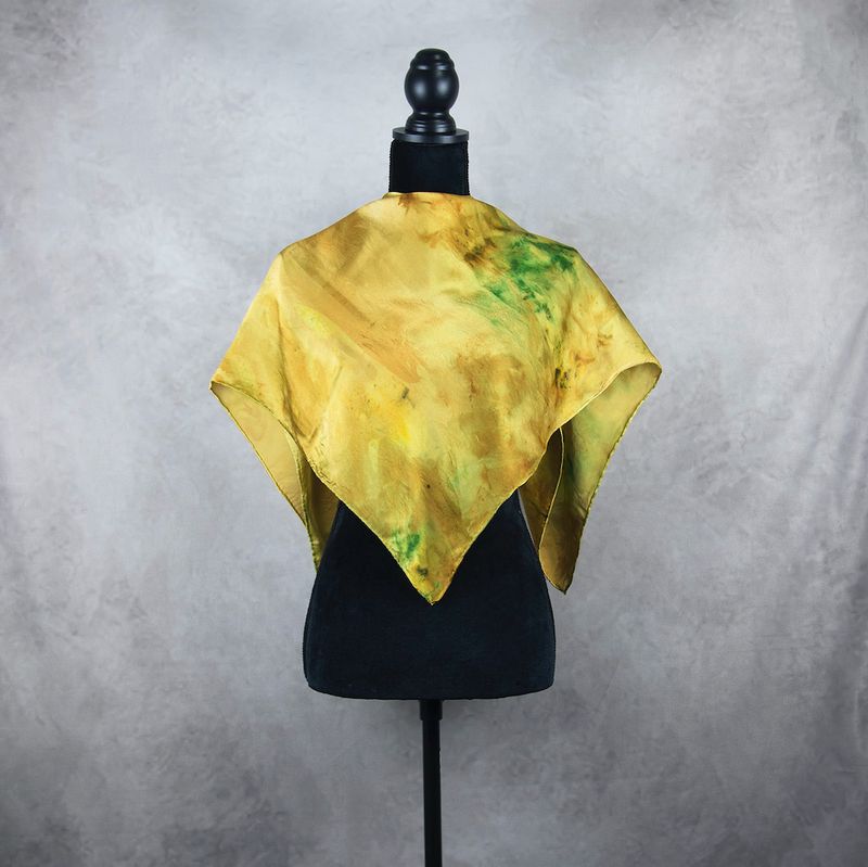 Luxusná hodvábna šatka LIMITED_320, Vyrobená na Slovensku, 90x90cm