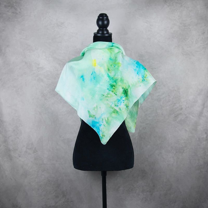 Hodvábna šatka VZOR_67, 90x80cm, Made in Slovakia